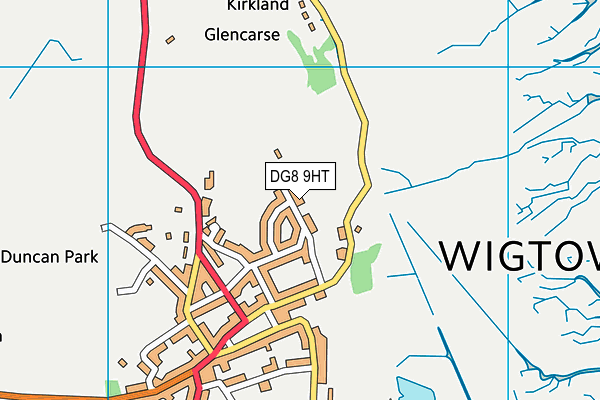 DG8 9HT map - OS VectorMap District (Ordnance Survey)
