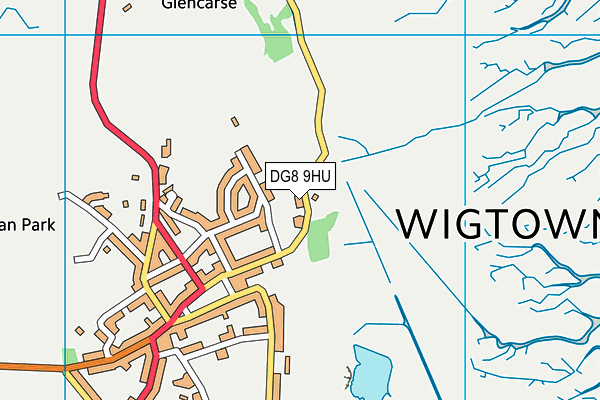 DG8 9HU map - OS VectorMap District (Ordnance Survey)