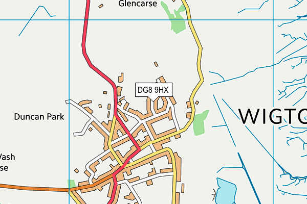 DG8 9HX map - OS VectorMap District (Ordnance Survey)