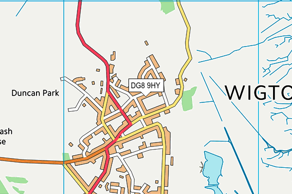 DG8 9HY map - OS VectorMap District (Ordnance Survey)