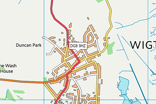 DG8 9HZ map - OS VectorMap District (Ordnance Survey)