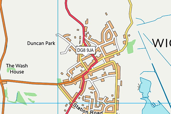 DG8 9JA map - OS VectorMap District (Ordnance Survey)