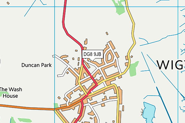 DG8 9JB map - OS VectorMap District (Ordnance Survey)
