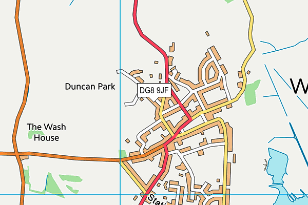 DG8 9JF map - OS VectorMap District (Ordnance Survey)