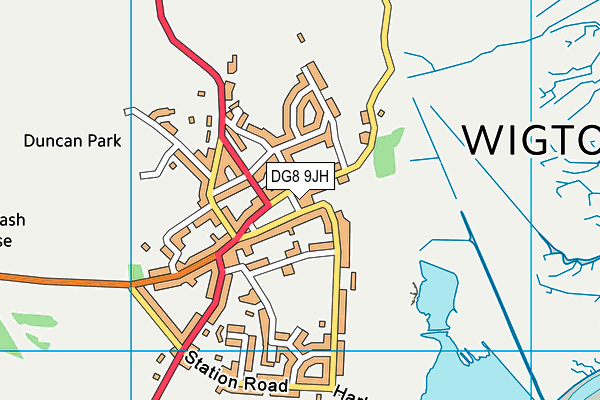 DG8 9JH map - OS VectorMap District (Ordnance Survey)