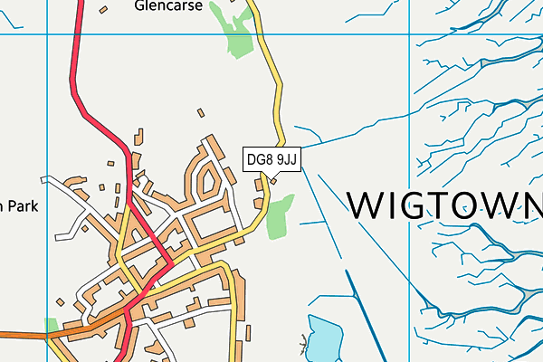 DG8 9JJ map - OS VectorMap District (Ordnance Survey)