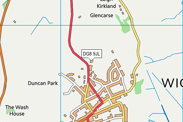 DG8 9JL map - OS VectorMap District (Ordnance Survey)