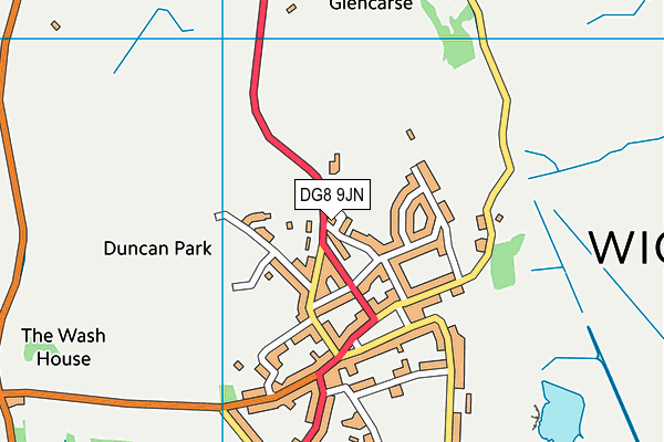 DG8 9JN map - OS VectorMap District (Ordnance Survey)