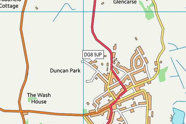 DG8 9JP map - OS VectorMap District (Ordnance Survey)