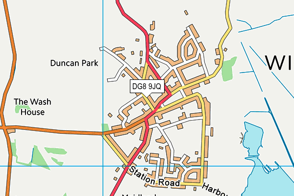 DG8 9JQ map - OS VectorMap District (Ordnance Survey)