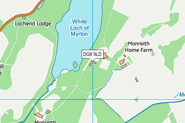 DG8 9LD map - OS VectorMap District (Ordnance Survey)