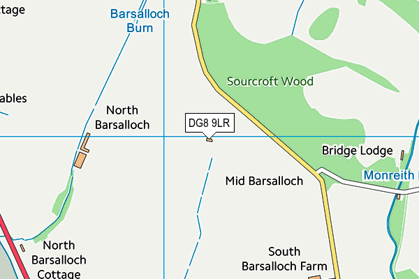 DG8 9LR map - OS VectorMap District (Ordnance Survey)