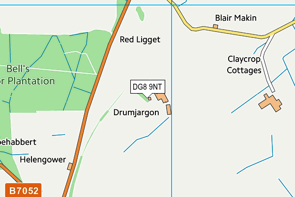 DG8 9NT map - OS VectorMap District (Ordnance Survey)