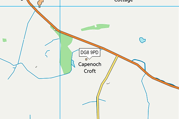 DG8 9PD map - OS VectorMap District (Ordnance Survey)