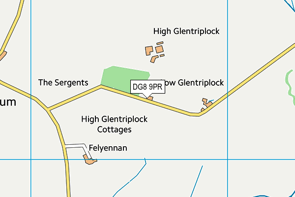 DG8 9PR map - OS VectorMap District (Ordnance Survey)