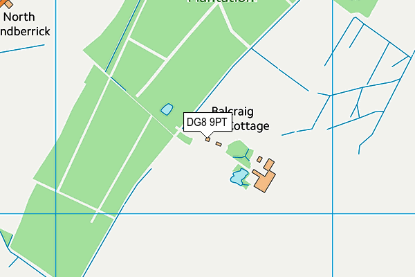 DG8 9PT map - OS VectorMap District (Ordnance Survey)