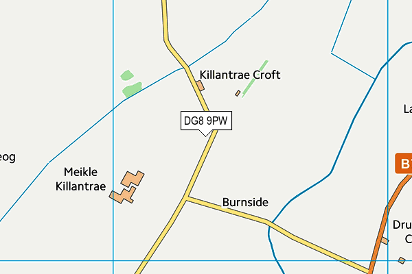 DG8 9PW map - OS VectorMap District (Ordnance Survey)