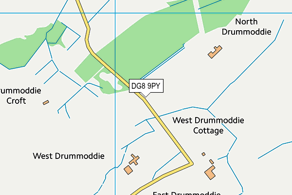 DG8 9PY map - OS VectorMap District (Ordnance Survey)