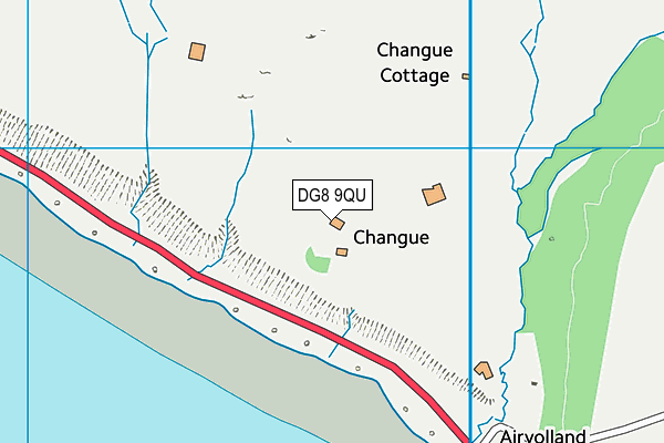 DG8 9QU map - OS VectorMap District (Ordnance Survey)
