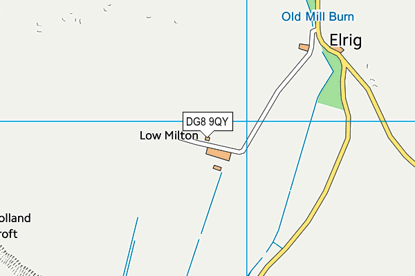 DG8 9QY map - OS VectorMap District (Ordnance Survey)