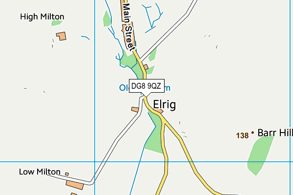 DG8 9QZ map - OS VectorMap District (Ordnance Survey)