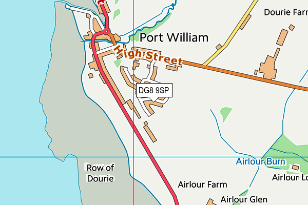 DG8 9SP map - OS VectorMap District (Ordnance Survey)