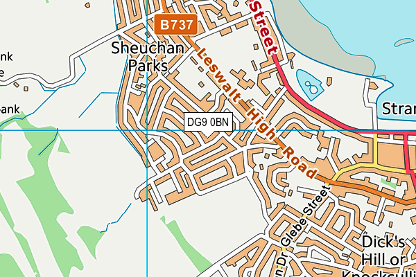 DG9 0BN map - OS VectorMap District (Ordnance Survey)