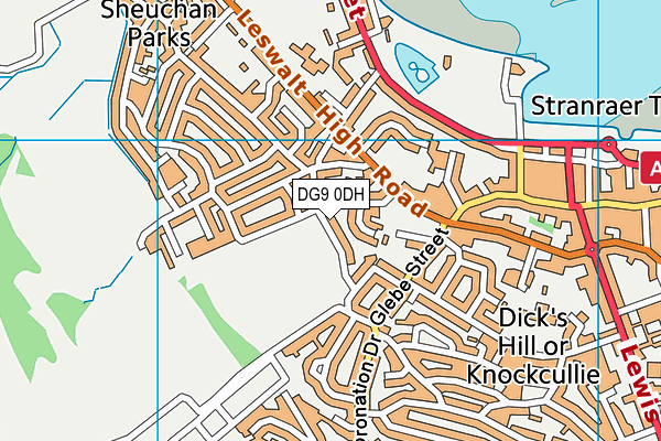 DG9 0DH map - OS VectorMap District (Ordnance Survey)