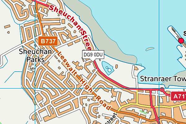 DG9 0DU map - OS VectorMap District (Ordnance Survey)
