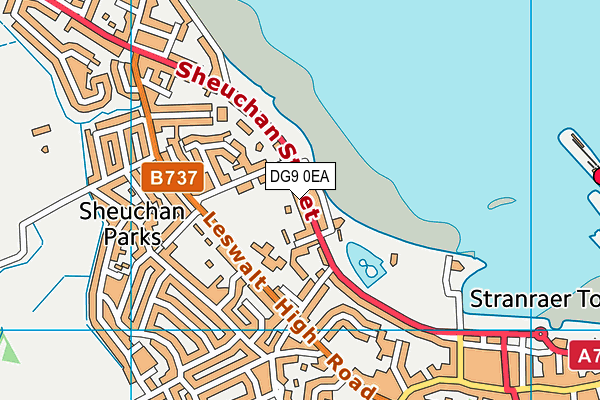 DG9 0EA map - OS VectorMap District (Ordnance Survey)