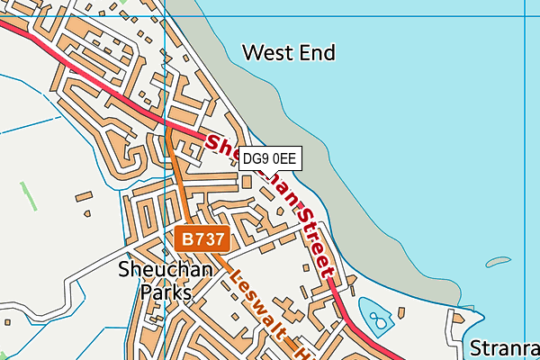 DG9 0EE map - OS VectorMap District (Ordnance Survey)