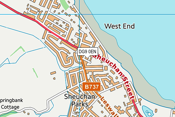 DG9 0EN map - OS VectorMap District (Ordnance Survey)