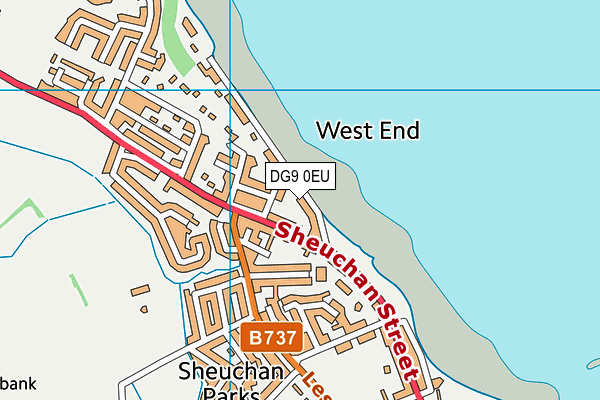 DG9 0EU map - OS VectorMap District (Ordnance Survey)