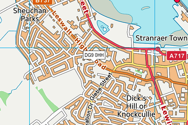 DG9 0HH map - OS VectorMap District (Ordnance Survey)