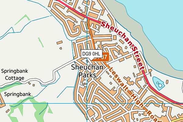 DG9 0HL map - OS VectorMap District (Ordnance Survey)