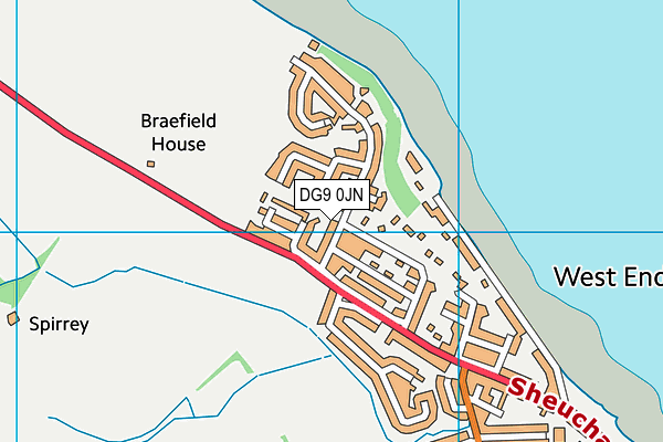 DG9 0JN map - OS VectorMap District (Ordnance Survey)