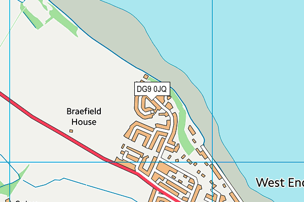 DG9 0JQ map - OS VectorMap District (Ordnance Survey)