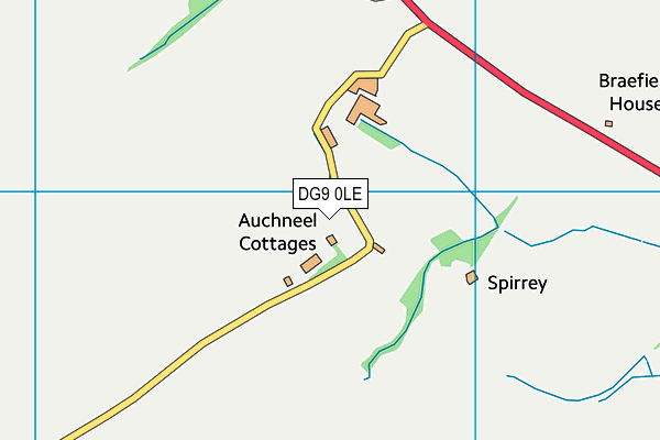 DG9 0LE map - OS VectorMap District (Ordnance Survey)