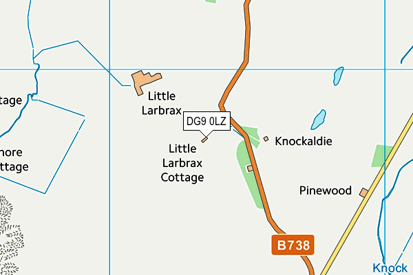 DG9 0LZ map - OS VectorMap District (Ordnance Survey)