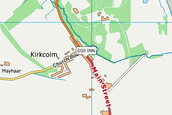 DG9 0NN map - OS VectorMap District (Ordnance Survey)