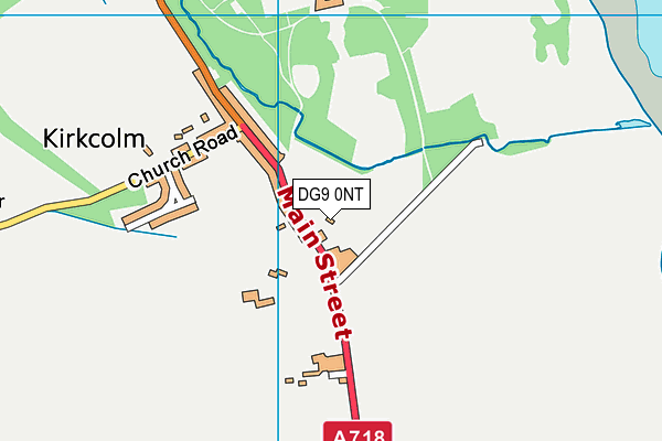 DG9 0NT map - OS VectorMap District (Ordnance Survey)