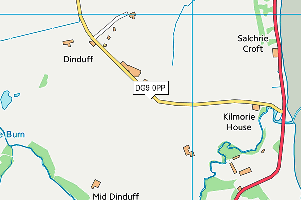 DG9 0PP map - OS VectorMap District (Ordnance Survey)
