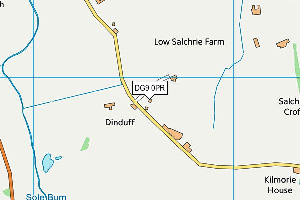DG9 0PR map - OS VectorMap District (Ordnance Survey)