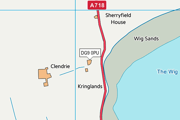 DG9 0PU map - OS VectorMap District (Ordnance Survey)