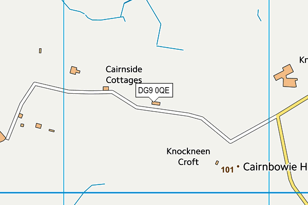 DG9 0QE map - OS VectorMap District (Ordnance Survey)