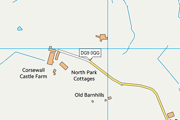 DG9 0QG map - OS VectorMap District (Ordnance Survey)