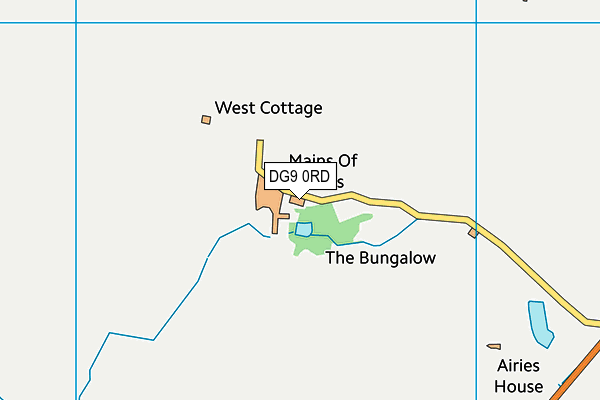 DG9 0RD map - OS VectorMap District (Ordnance Survey)