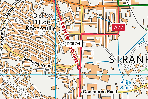 DG9 7AL map - OS VectorMap District (Ordnance Survey)