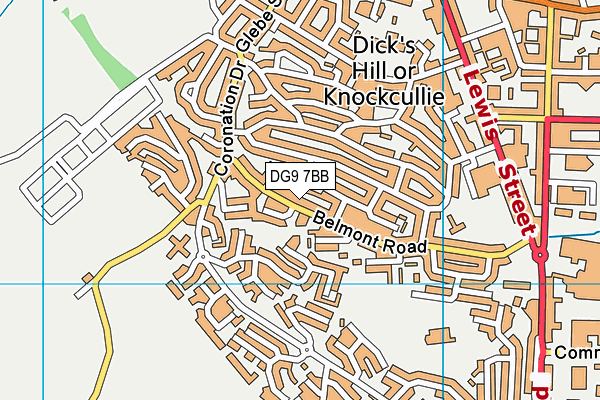 DG9 7BB map - OS VectorMap District (Ordnance Survey)