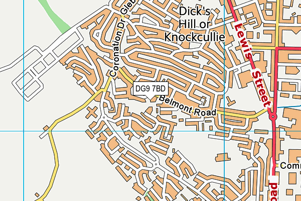DG9 7BD map - OS VectorMap District (Ordnance Survey)
